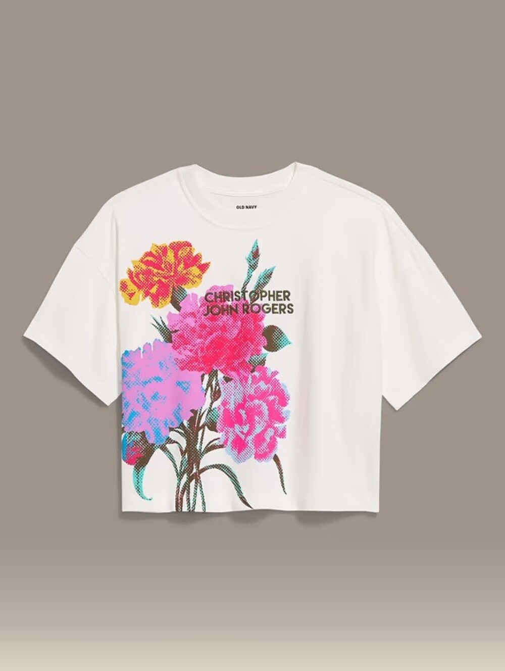 CJR X Old Navy Floral Cottkn Tee 2x